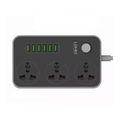 LDNIO SC3604 Power Strip 3 AC Universal Sockets + 6 USB Ports